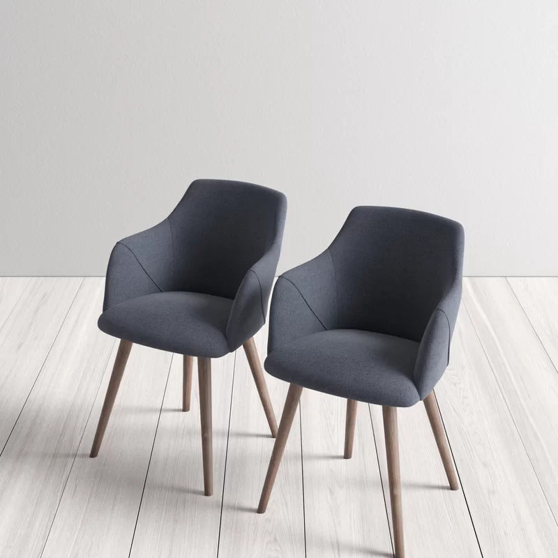 Cafe Chair: Upholstered Arm Restaurant Chair (Set of 2)