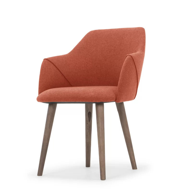 Cafe Chair: Upholstered Arm Restaurant Chair (Set of 2)
