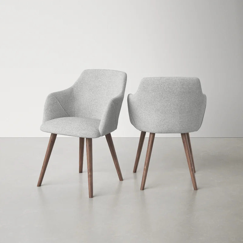 Cafe Chair: Upholstered Arm Restaurant Chair (Set of 2)