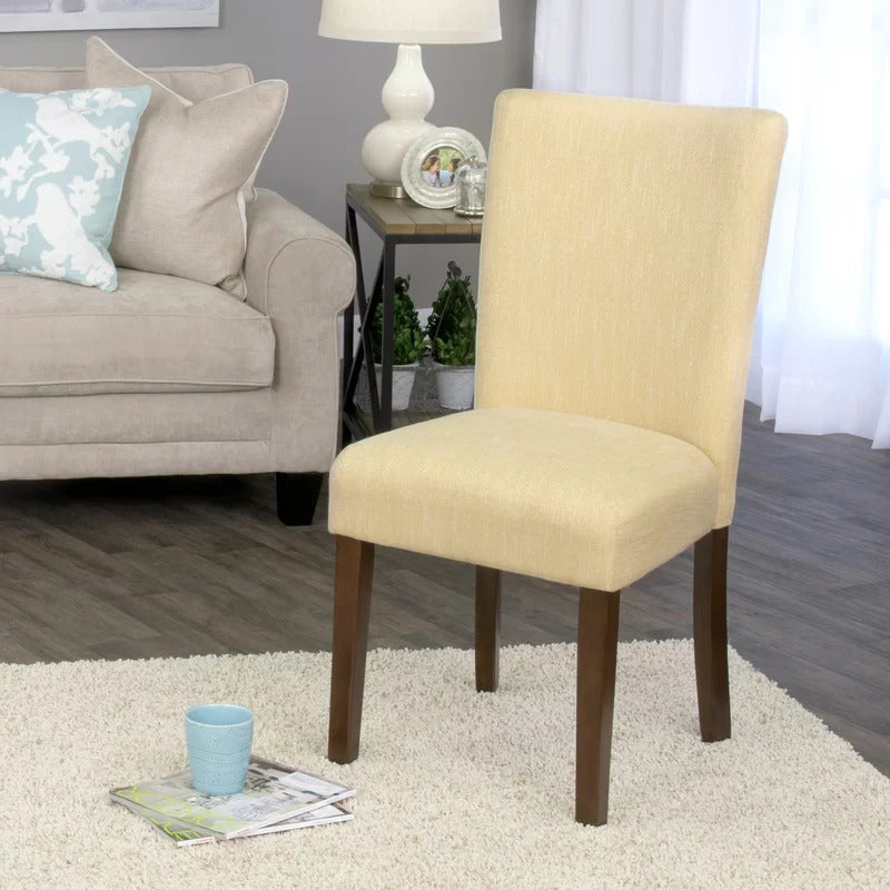 Cafe Chair: Upholstered Parsons Chair