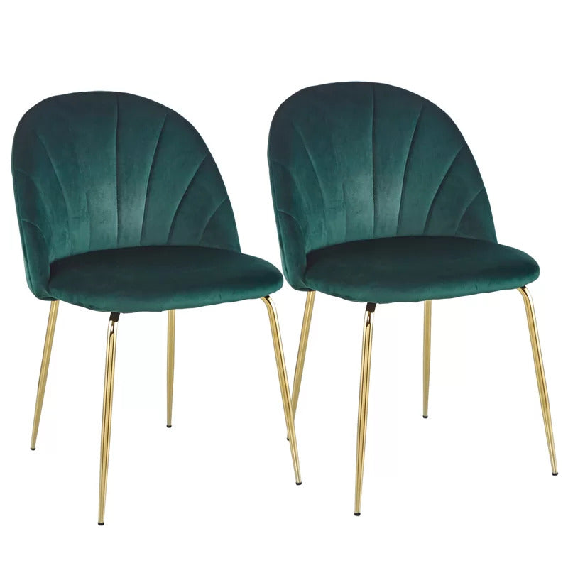 Cafe Chair: Velvet Restaurant Chair (Set of 2)