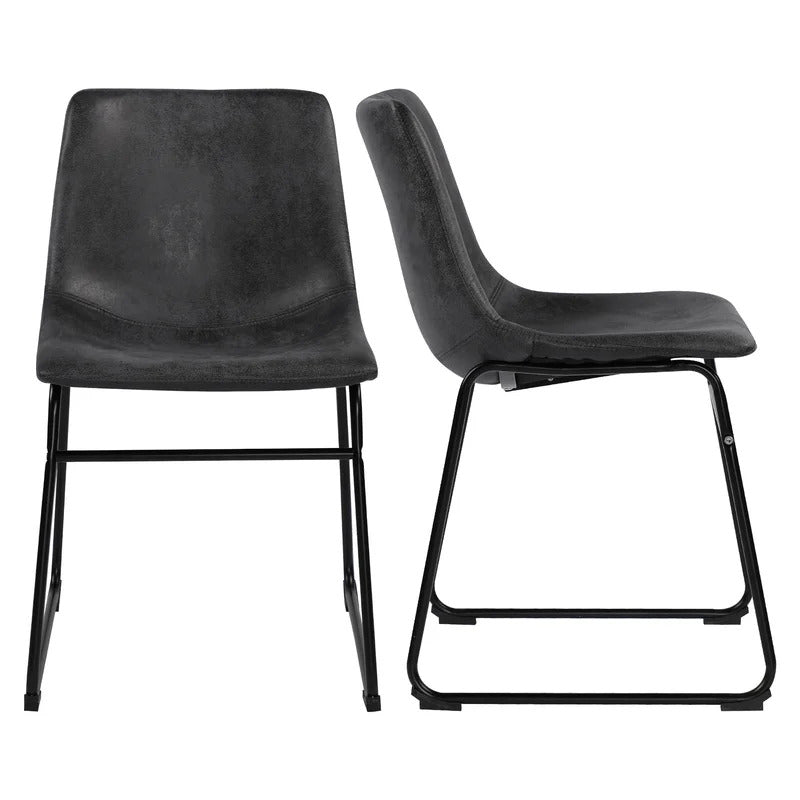 Cafe Chair: Velvet Wingback Restaurant Chair (Set of 2)