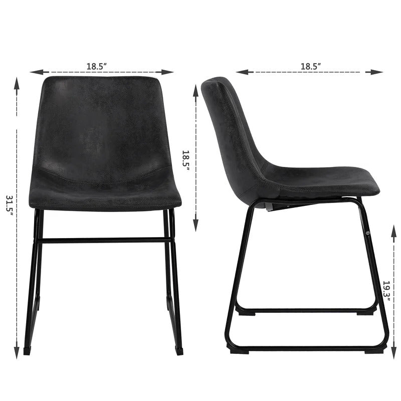 Cafe Chair: Velvet Wingback Restaurant Chair (Set of 2)