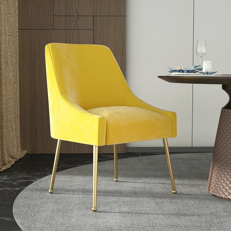Cafe Chair: Velvet Wingback Restaurant Chair (Set of 2)