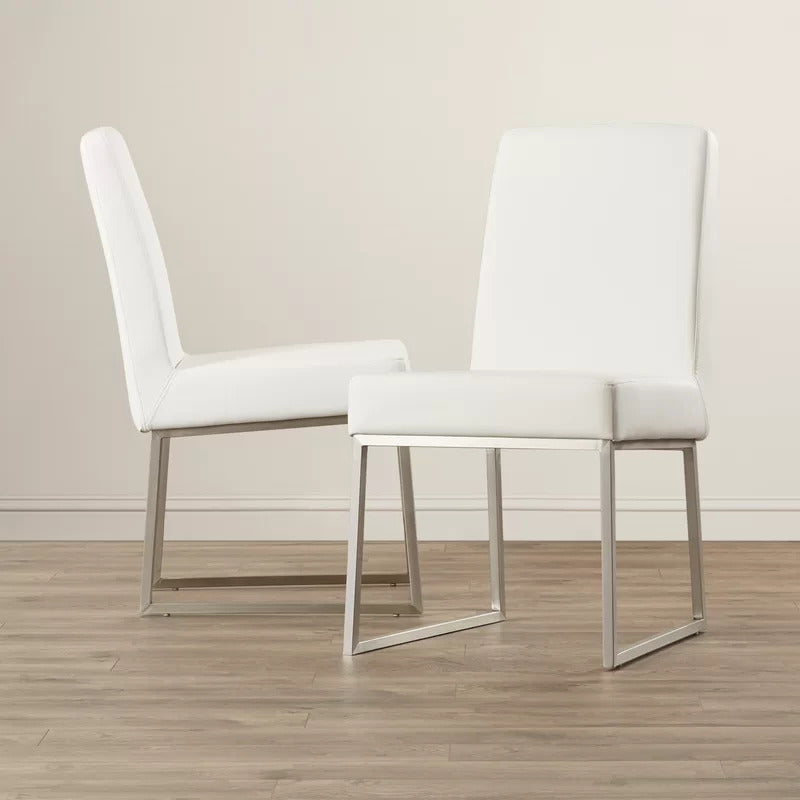 Cafe Chair: White Side Restaurant Chair