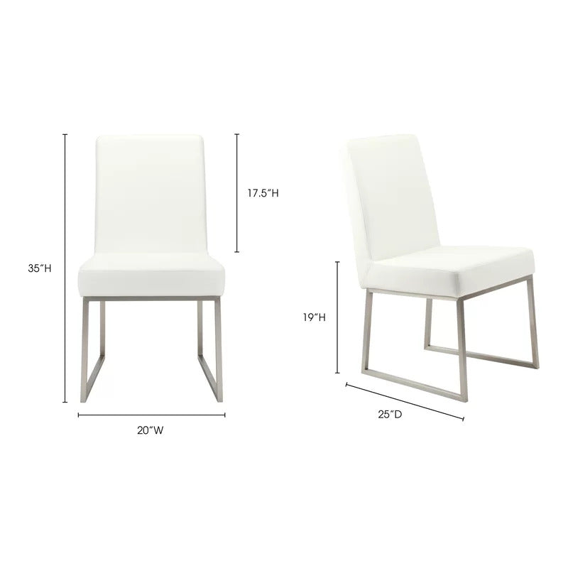 Cafe Chair: White Side Restaurant Chair