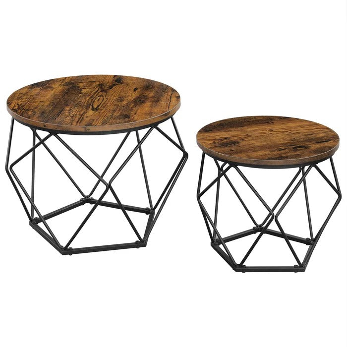 Center Table: 2 Piece Bunching Coffee Table Sets