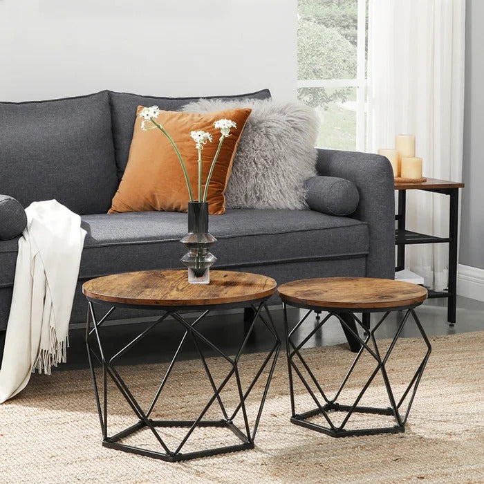 Center Table: 2 Piece Bunching Coffee Table Sets
