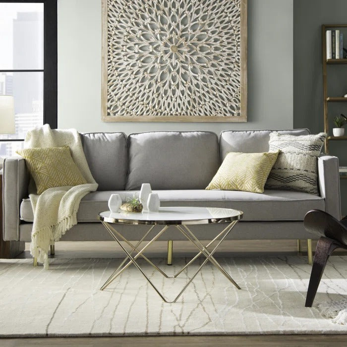 Center Table: 34" Cross Legs Coffee Table