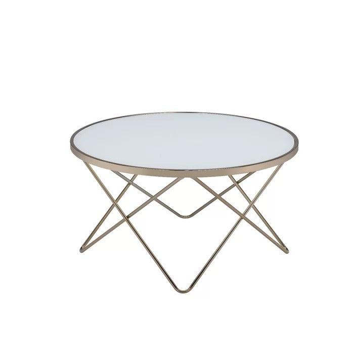 Center Table: 34" Cross Legs Coffee Table