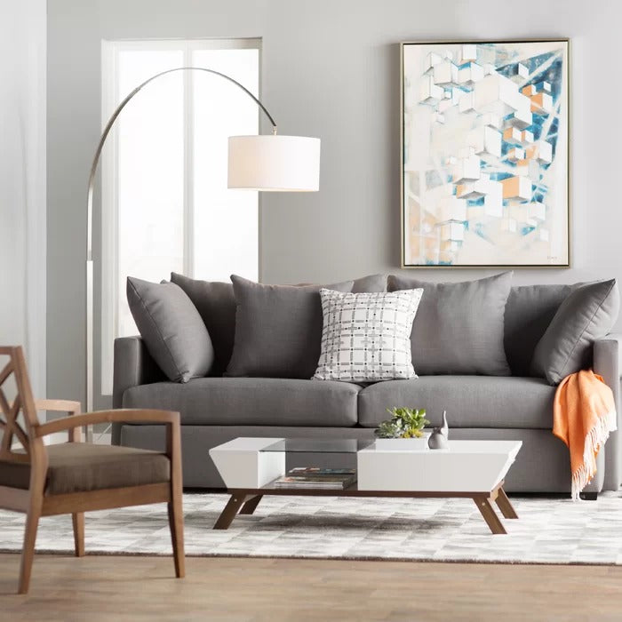 Center Table: 4 Legs Coffee Table with Storage