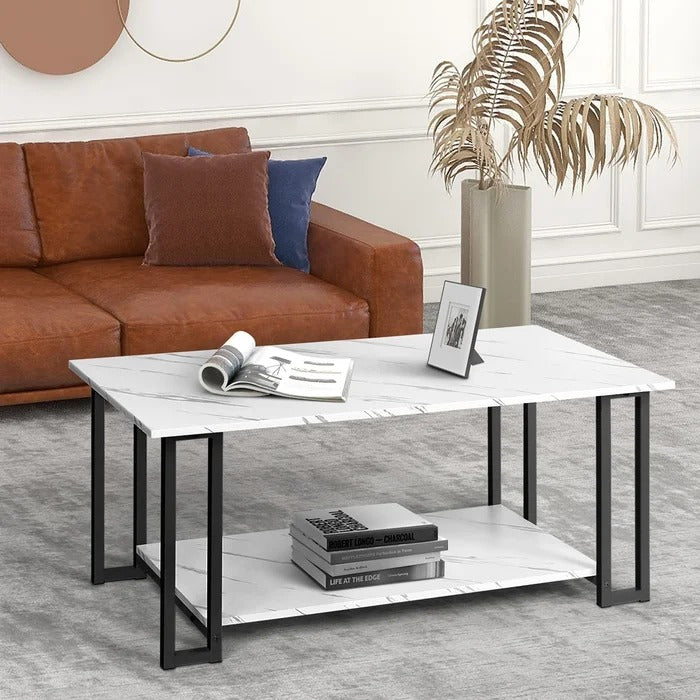 Center Table: 4 Legs Coffee Table with Storage