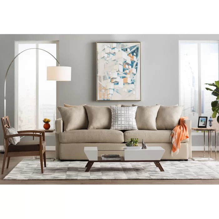 Center Table: 4 Legs Coffee Table with Storage