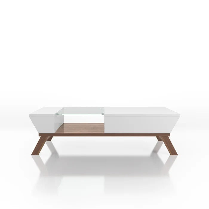 Center Table: 4 Legs Coffee Table with Storage