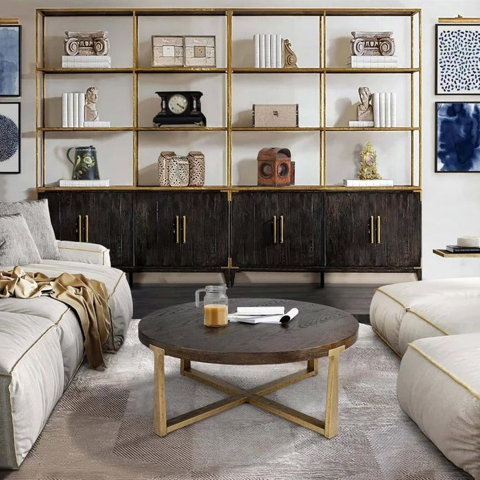 Center Table Cross Legs Coffee Table