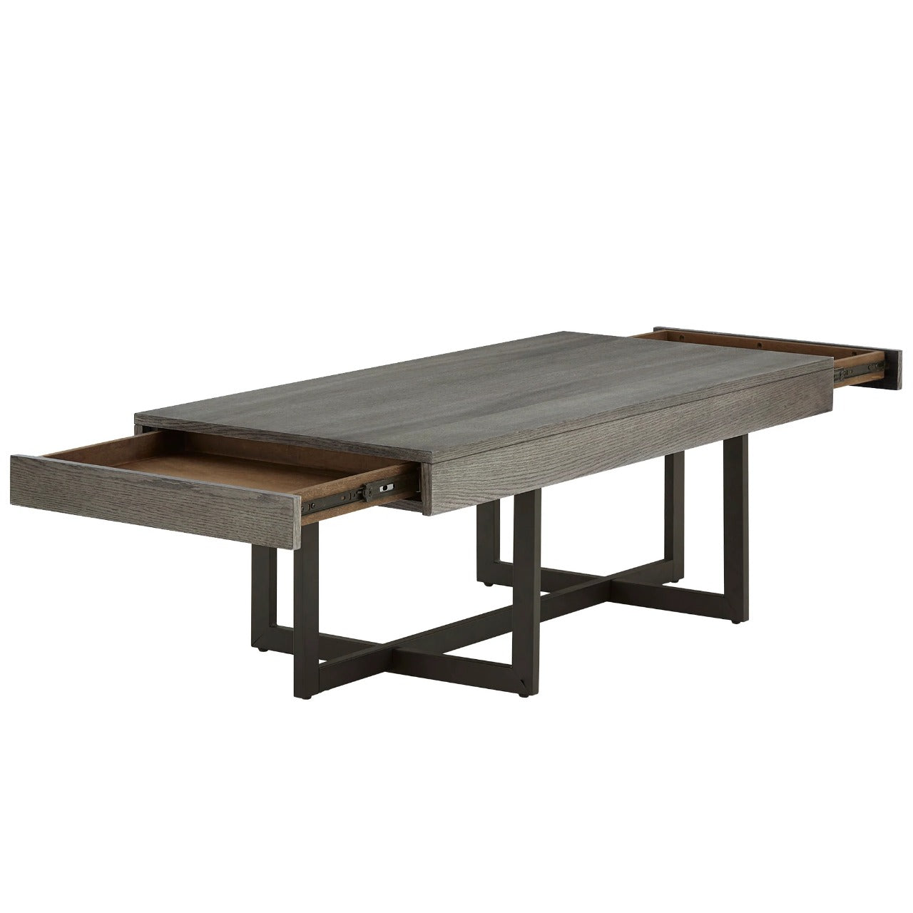 Center Table: Cross Legs Coffee Table with Storage