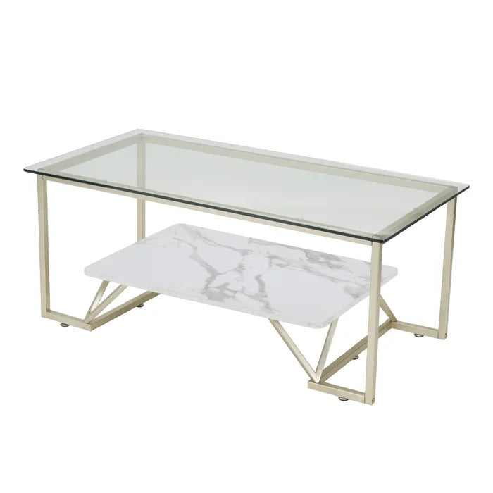 Center Table: Frame Coffee Table with Storage