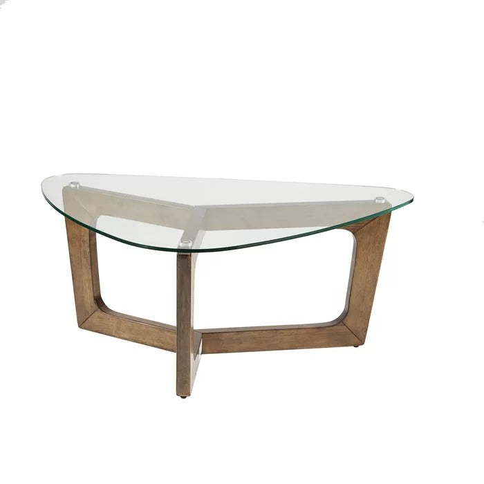 Center Table: Glass Top Coffee Table