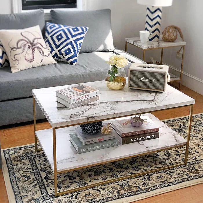 Center Table: Marble Coffee Table