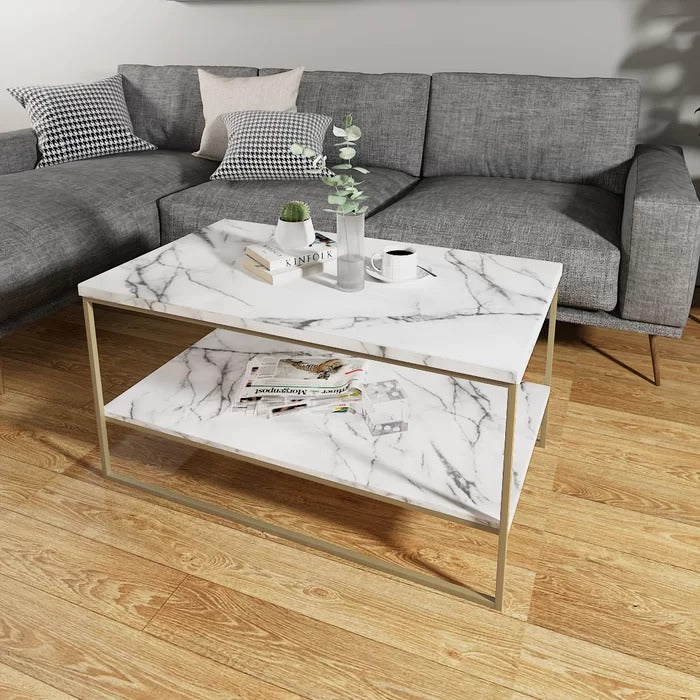Center Table: Marble Coffee Table
