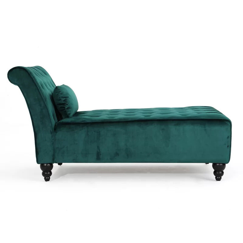 Chaise Lounge: Andrews Tufted Armless Chaise Lounge Chair