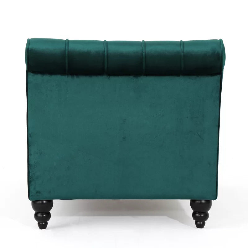 Chaise Lounge: Andrews Tufted Armless Chaise Lounge Chair