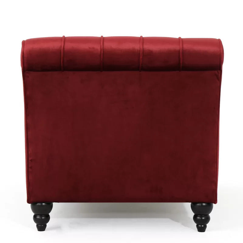 Chaise Lounge: Andrews Tufted Armless Chaise Lounge Chair