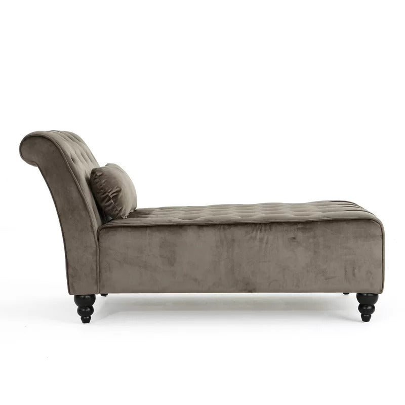 Chaise Lounge: Andrews Tufted Armless Chaise Lounge Chair