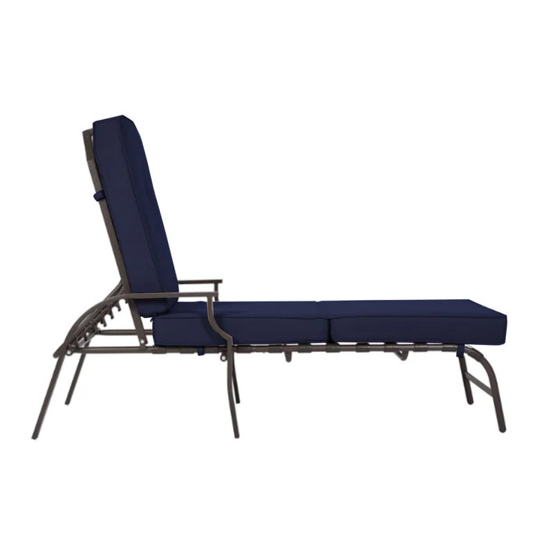 Chaise Lounge: Artime 82'' Long Reclining Single Chaise with Cushions