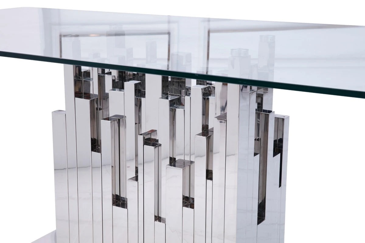 Dining Table: Edward Stainless Steel Dining Table