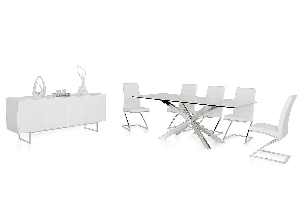 Dining Table: james Glass Dining Table