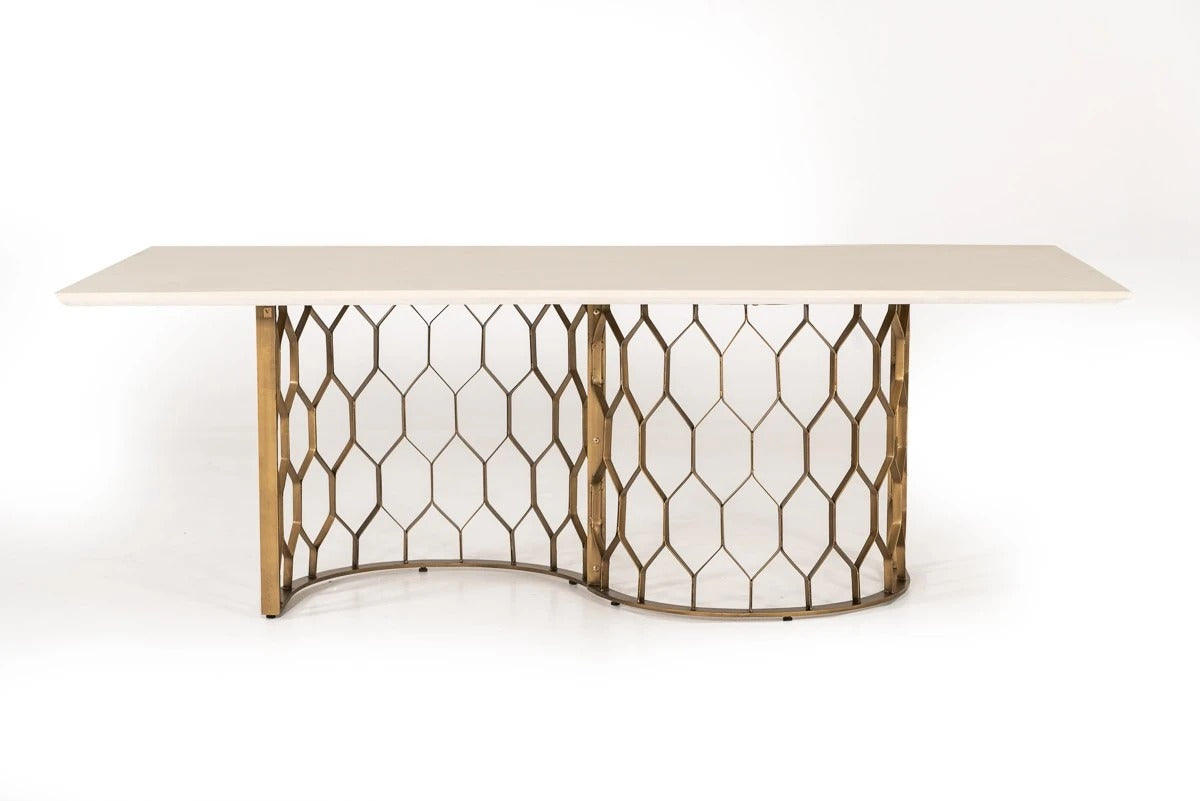 Dining Table: Kaser Marble Dining Table