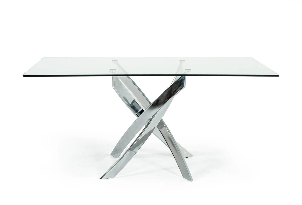 Dining Table: Glass Dining Table