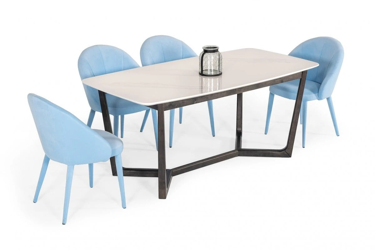 Dining Table: Alex Marble Dining Table