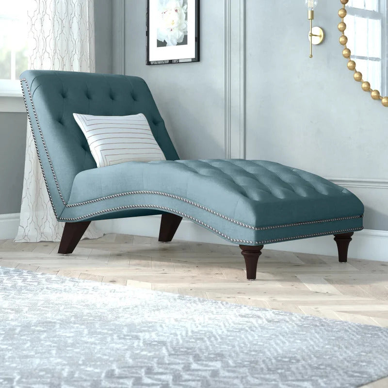 Chaise Lounge: Dannely Tufted Armless Chaise Lounge Chair