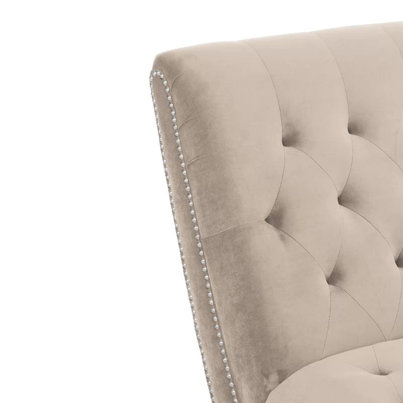 Chaise Lounge: Dannely Tufted Armless Chaise Lounge Chair