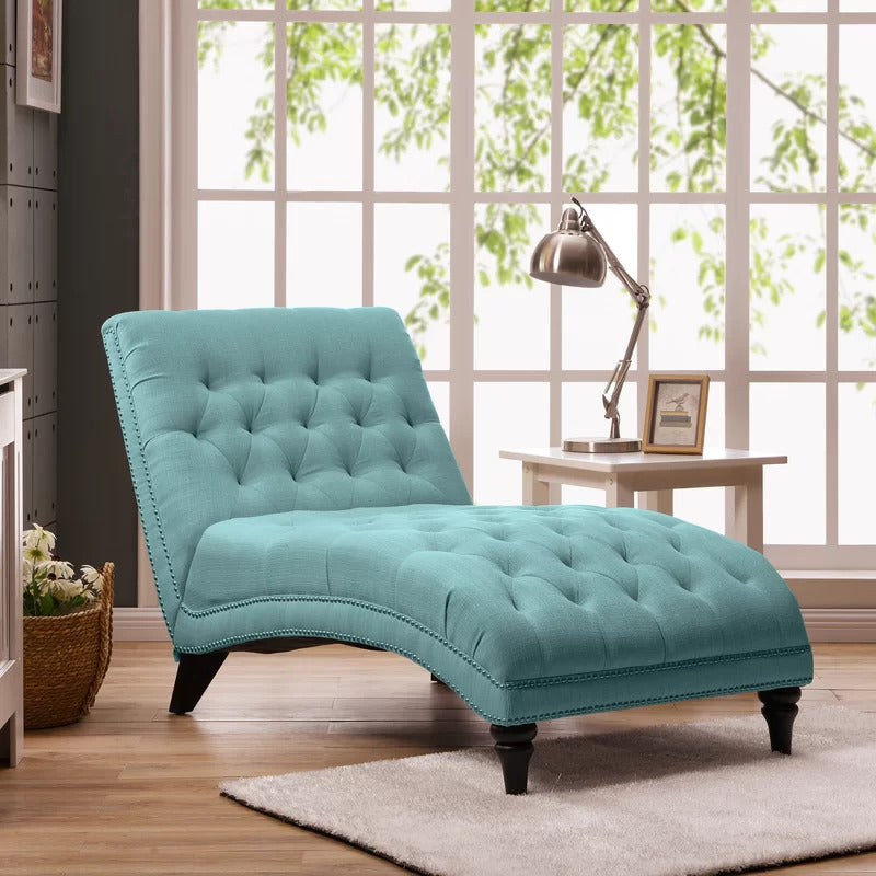 Chaise Lounge: Dannely Tufted Armless Chaise Lounge Chair
