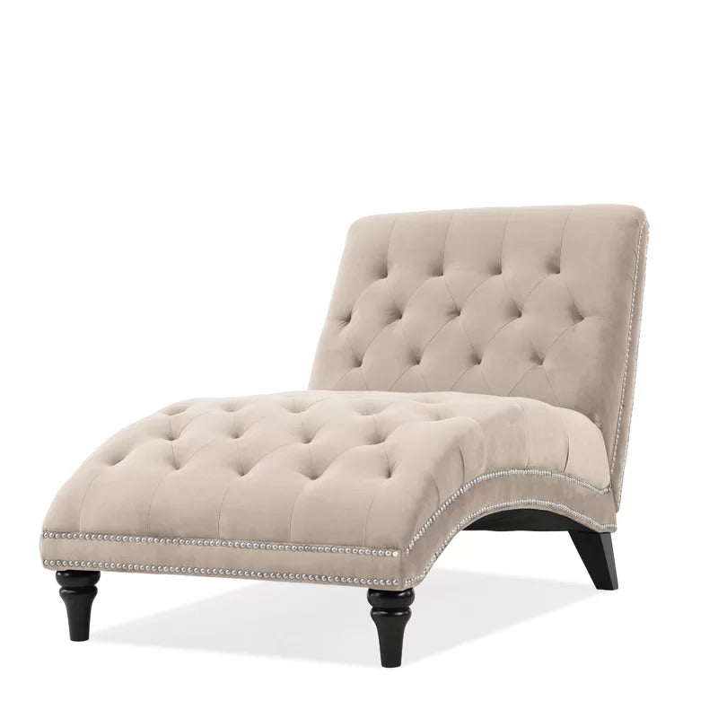 Chaise Lounge: Dannely Tufted Armless Chaise Lounge Chair