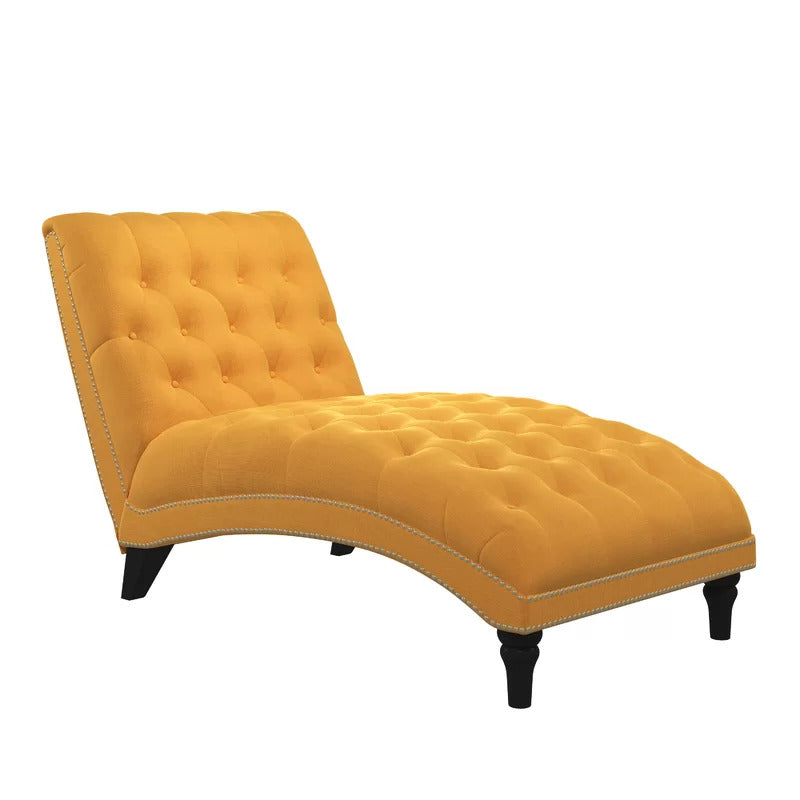Chaise Lounge: Dannely Tufted Armless Chaise Lounge Chair