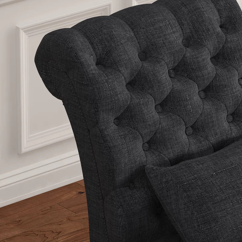 Chaise Lounge: Diyom Tufted Armless Chaise Lounge
