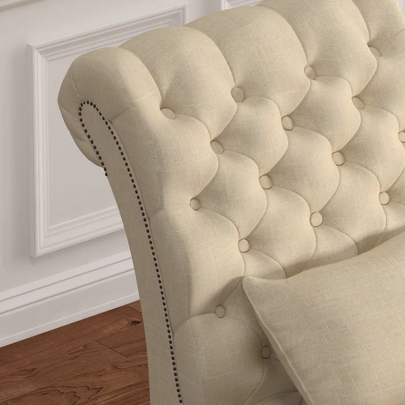 Chaise Lounge: Diyom Tufted Armless Chaise Lounge