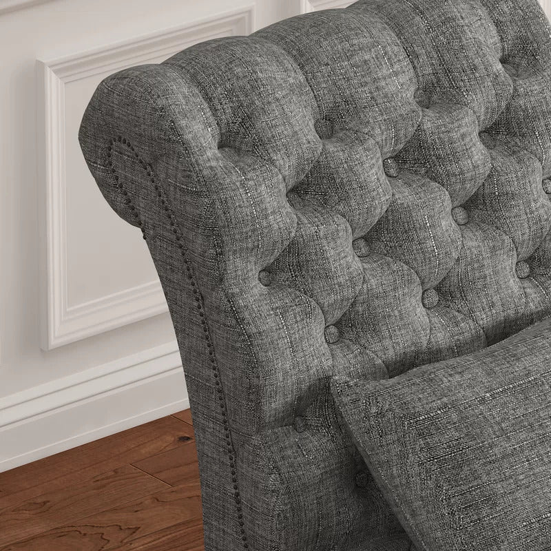 Chaise Lounge: Diyom Tufted Armless Chaise Lounge