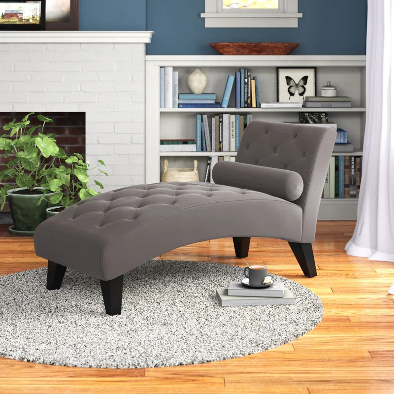 Chaise Lounge: Mcfarland Tufted Armless Chaise Lounge