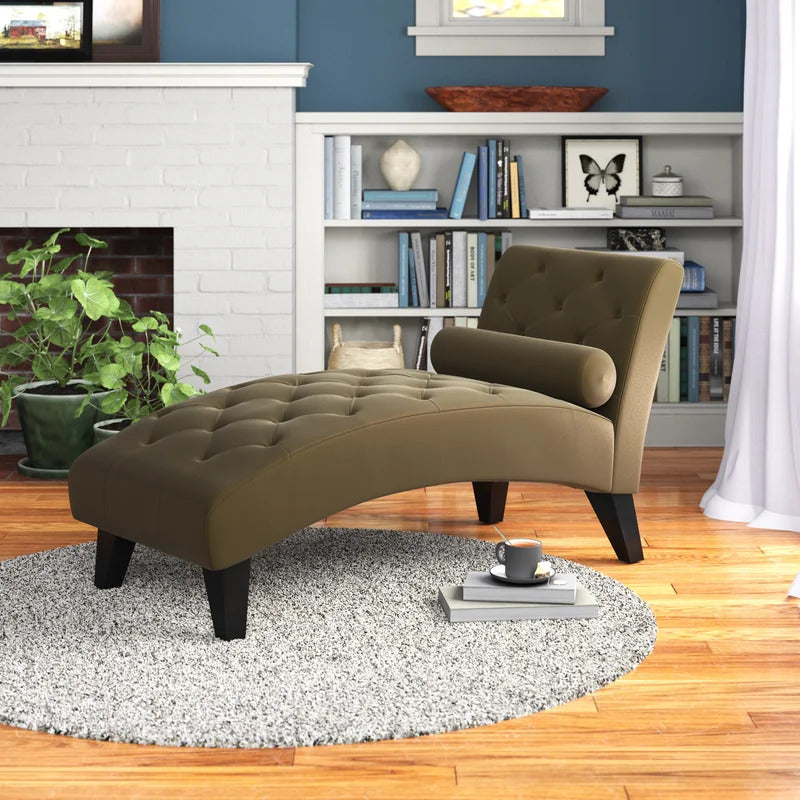 Chaise Lounge: Mcfarland Tufted Armless Chaise Lounge