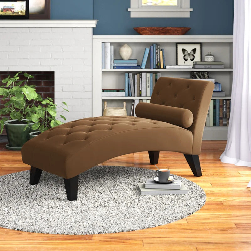 Chaise Lounge: Mcfarland Tufted Armless Chaise Lounge