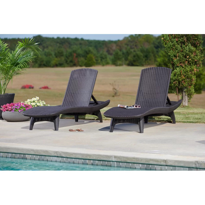 Chaise Lounge: Vartem 77.6'' Long Reclining Single Chaise (Set of 2)