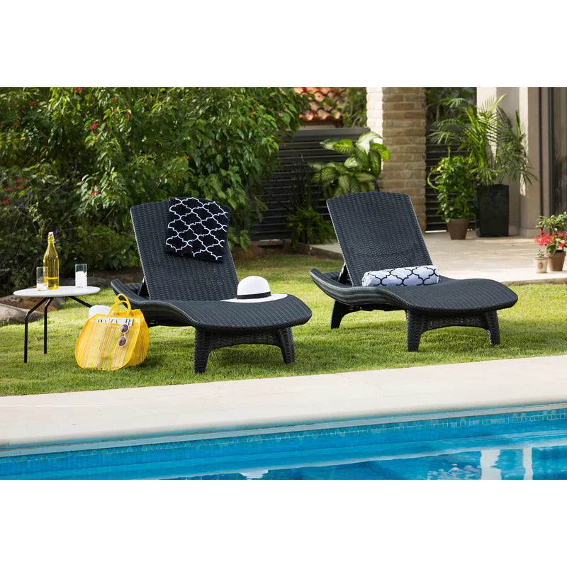 Chaise Lounge: Vartem 77.6'' Long Reclining Single Chaise (Set of 2)