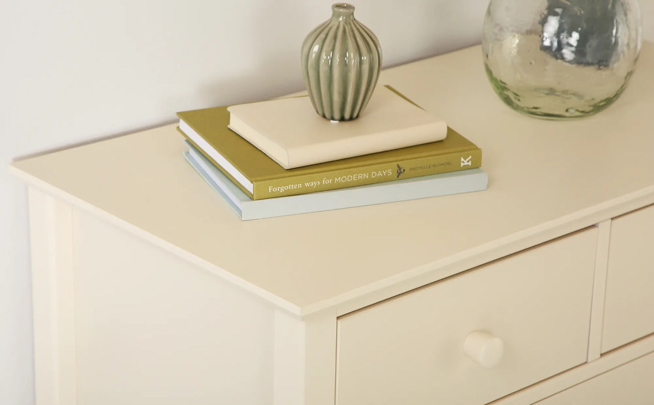 Chest of Drawers : 5 White Drawer Chest of Drawers
