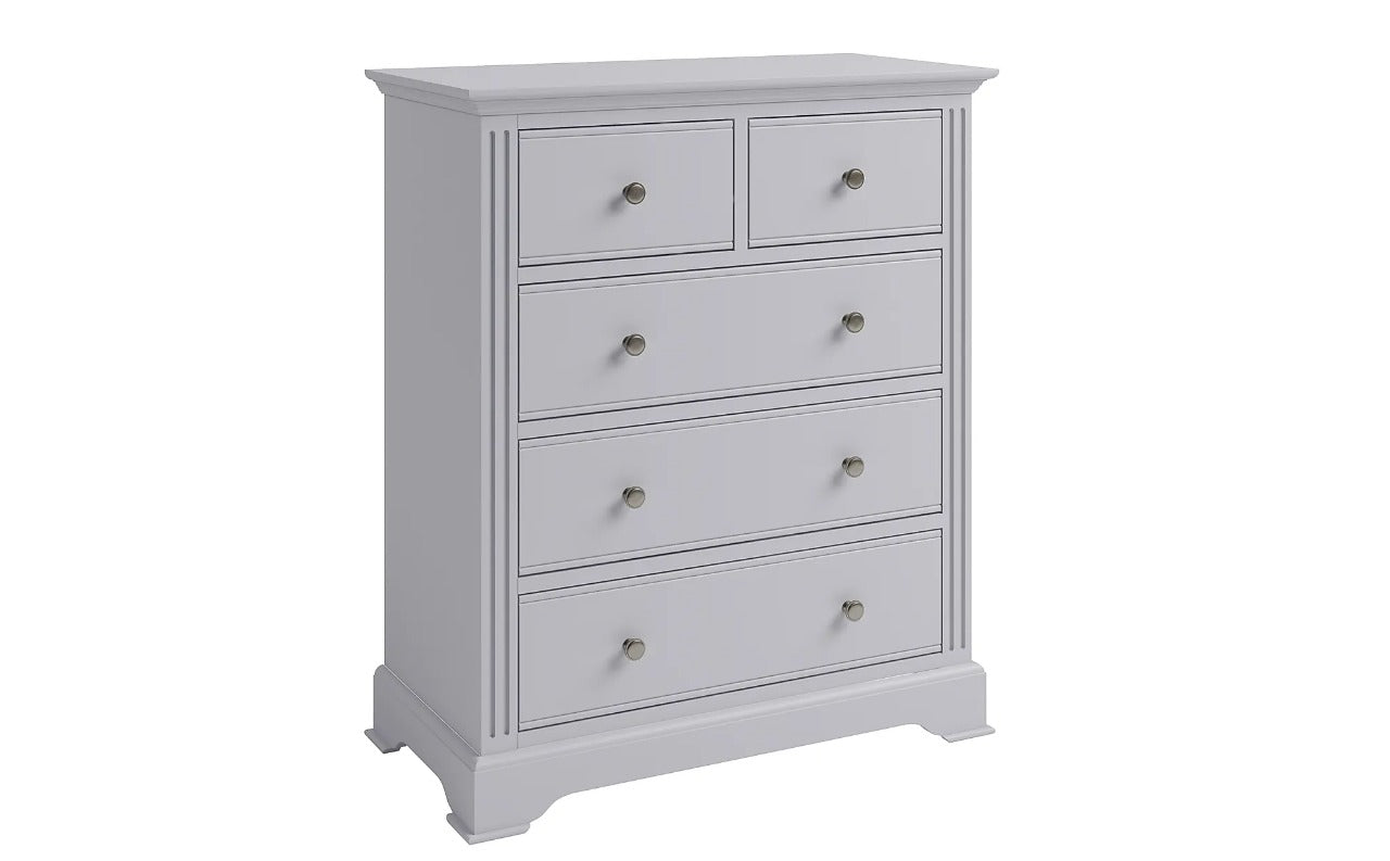 Chest of DrawersBerkeley Painted Grey 5 Drawer Chest of Drawers
