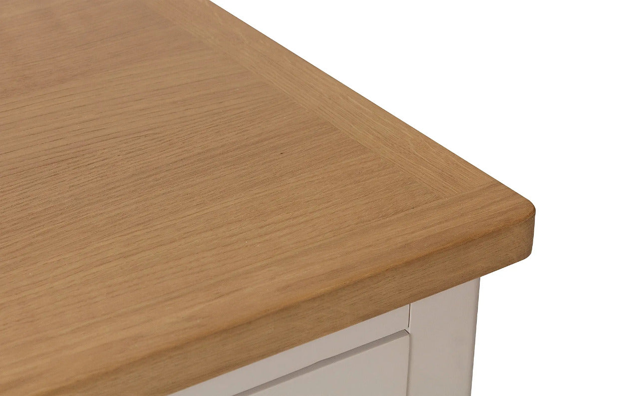 Chest of Drawers : Grey and Oak 6 Drawer Chest of Drawers